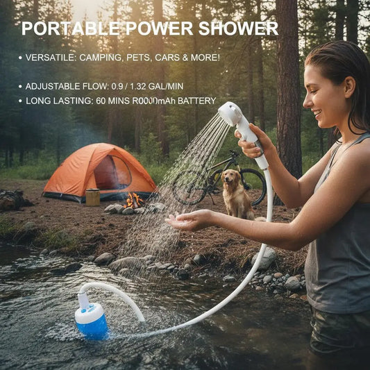 Portable Handheld Pet Shower Sprayer for Bathing and Outdoor Grooming