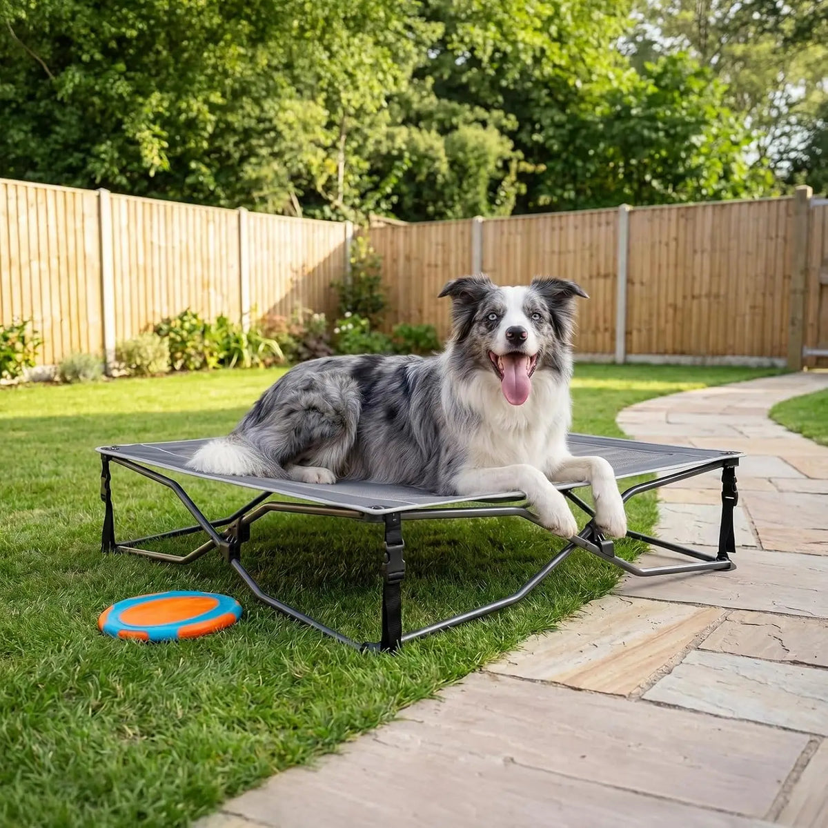 Foldable Elevated Cooling Dog Bed For Indoor And Outdoor Use