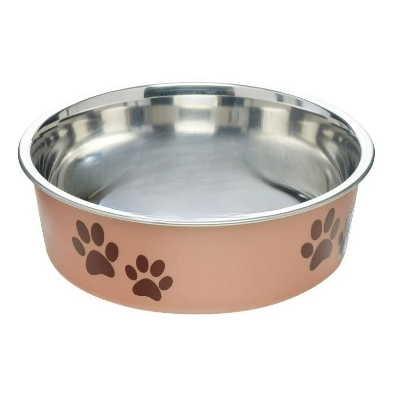 Stainless Steel Slow Feeder Dog Bowl Helps Reduce Gulping
