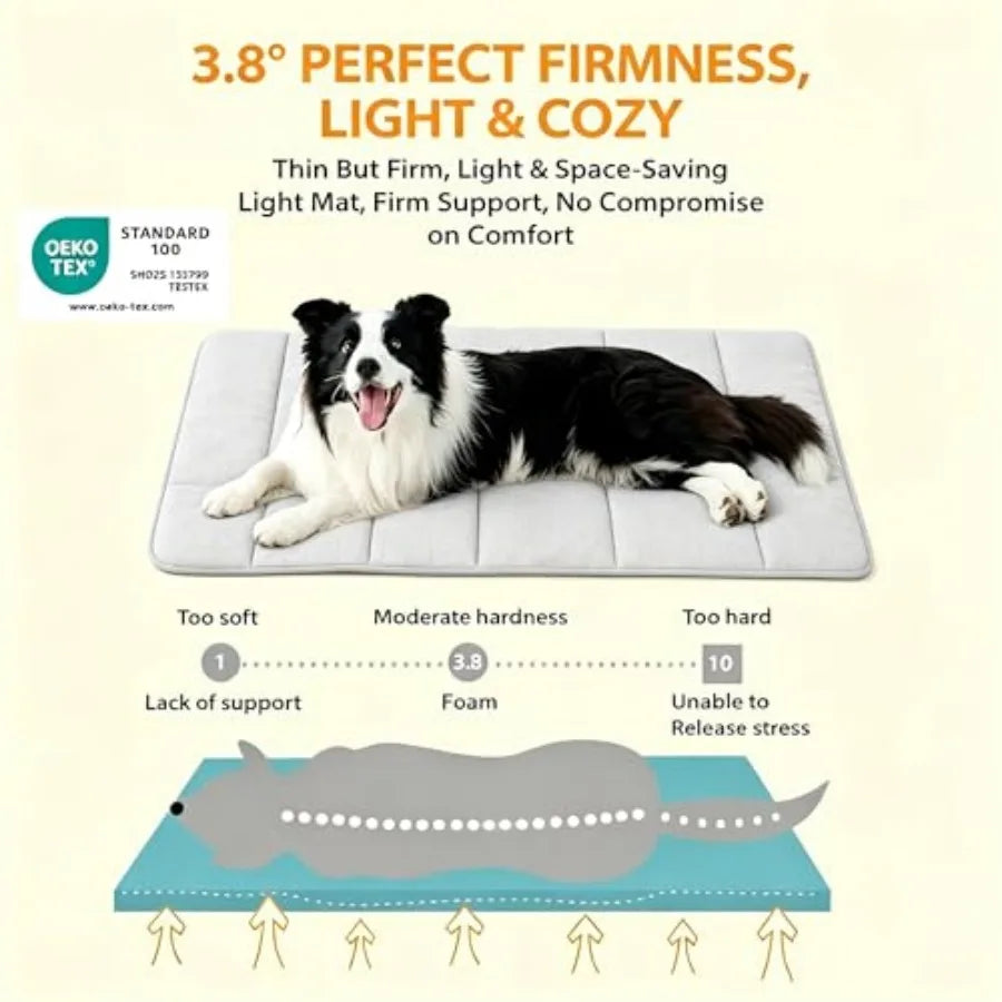 Orthopedic Memory Foam Dog Cooling Mat Non Slip Joint Relief