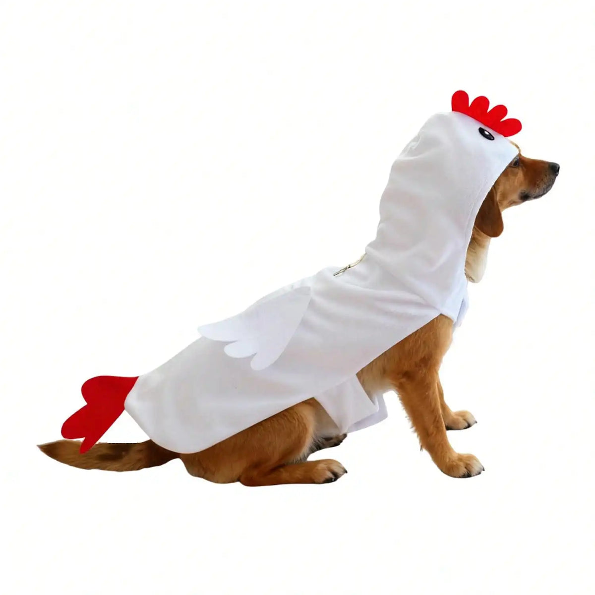 Premium Dog Chicken Costume Halloween Pet Outfit With Bow
