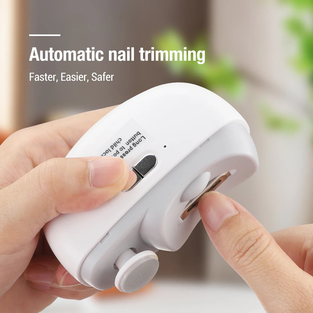 Ms.Dear Electric Baby Nail Clippers With Anti Splash Manicure Trimmer