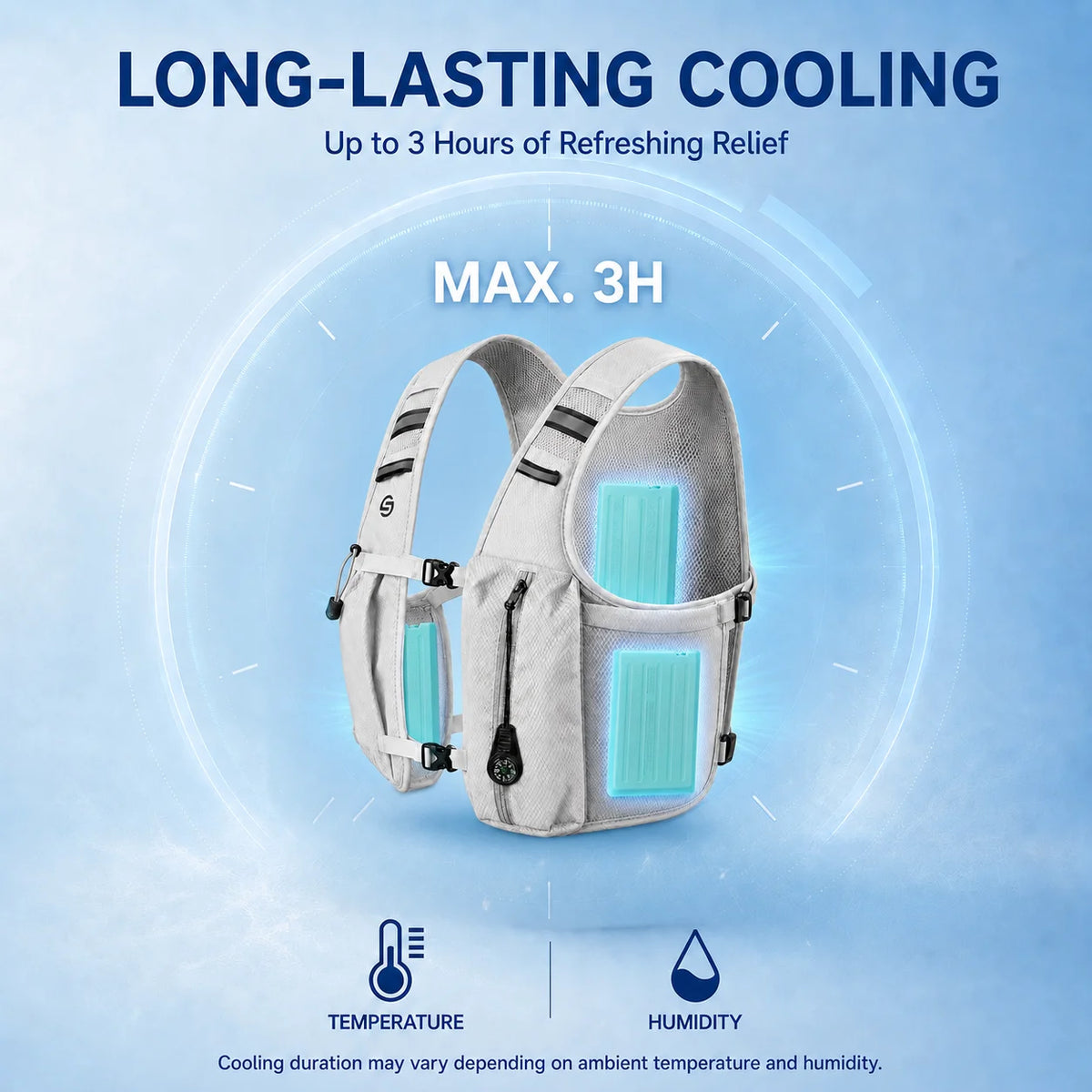 Cooling Tactical Vest With Constant Temperature Control And Water Bladder