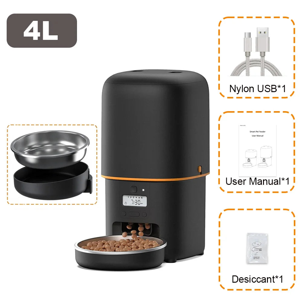 Furpipi Automatic Timed Pet Feeder With Dry Food Dispenser
