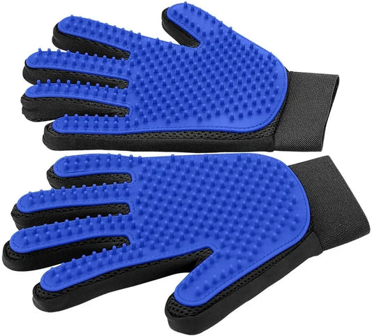 Pet Grooming Glove for Hair Removal on Cats and Dogs