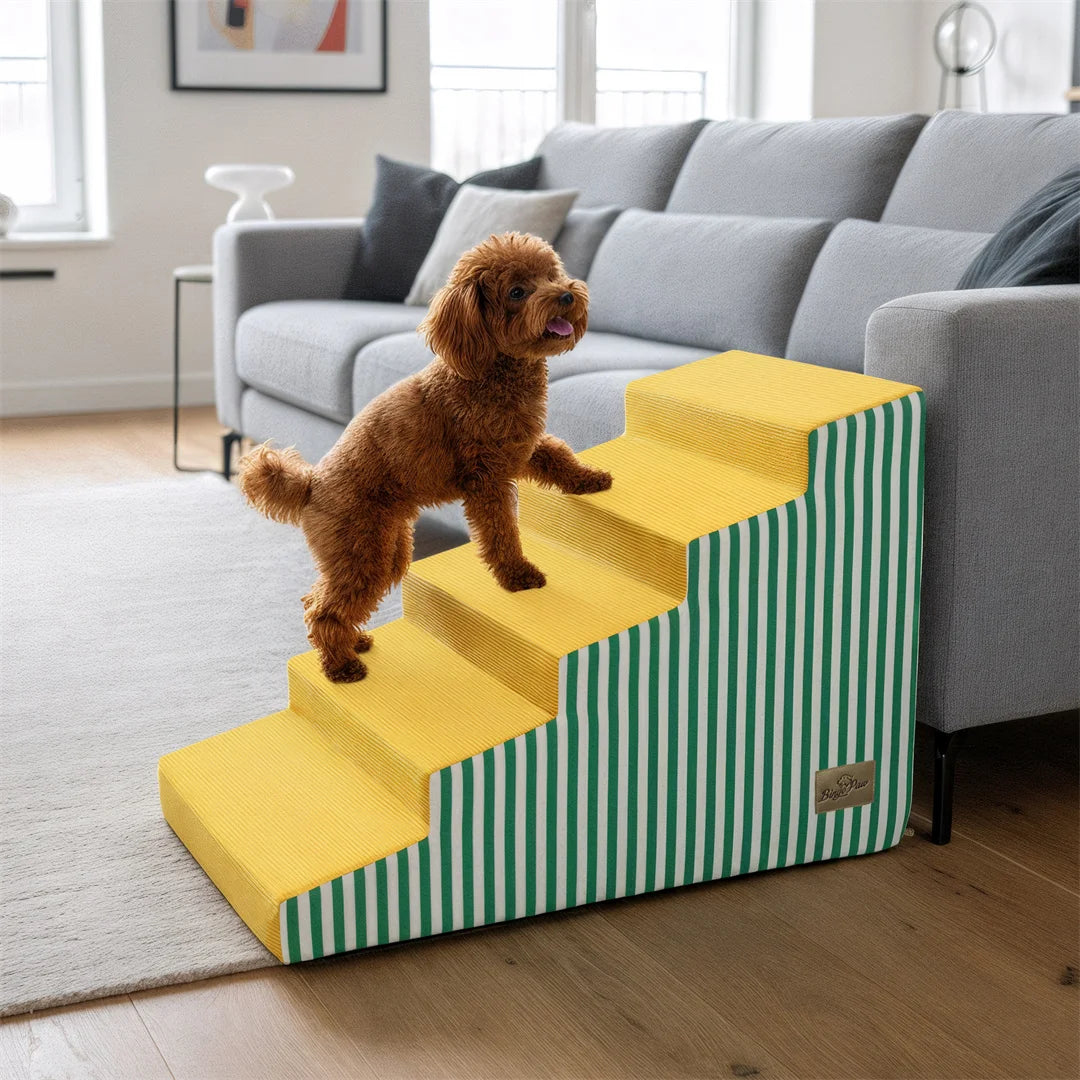 High Density Foam Dog Stairs With Removable Washable Cover