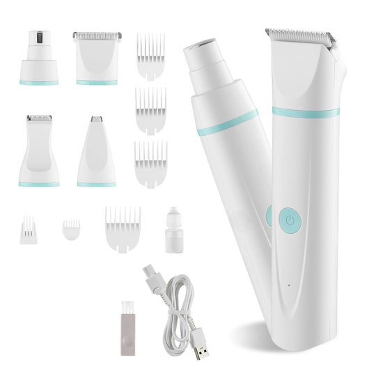 SucceBuy 4 In 1 Dog Grooming Clippers With Detachable Blades