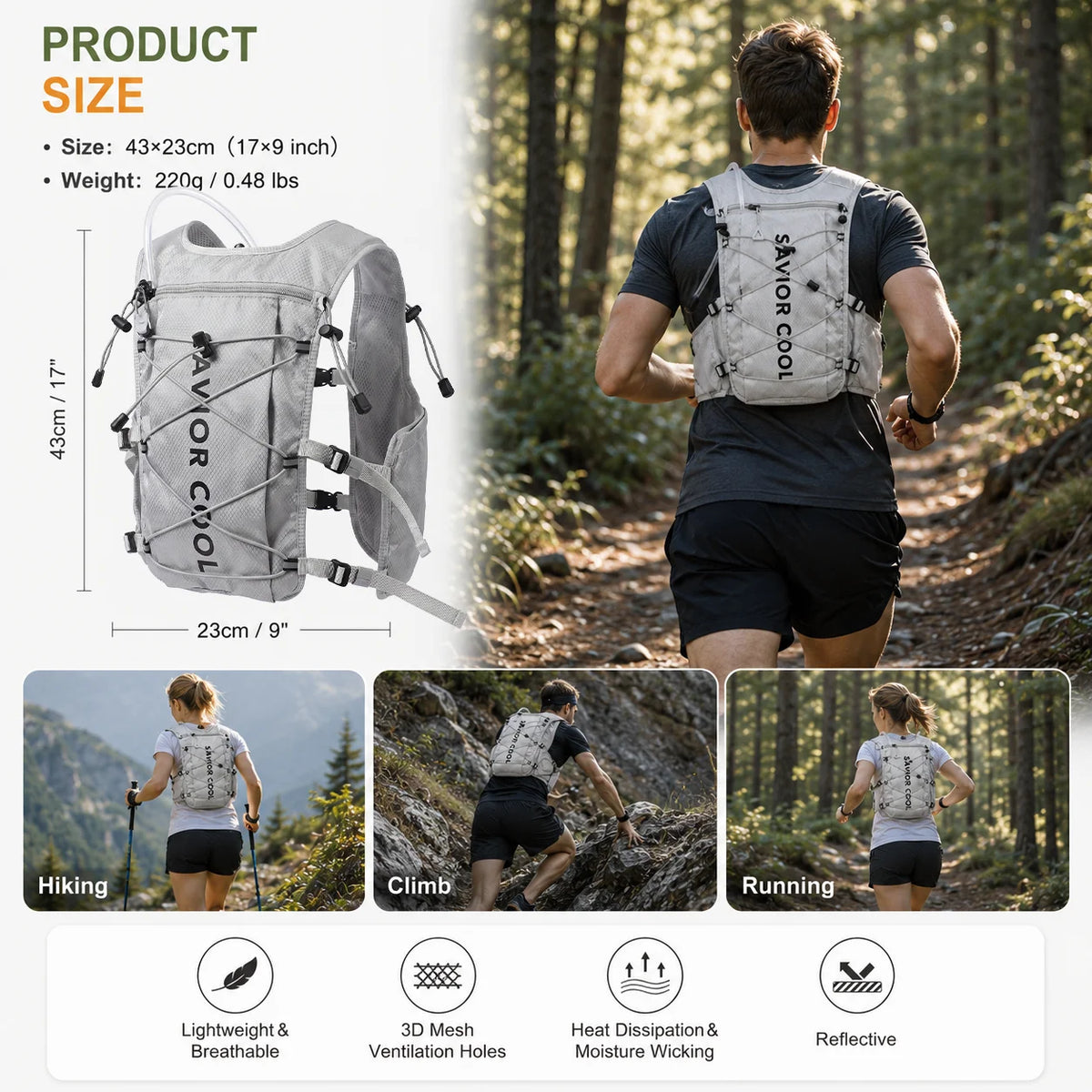 Cooling Tactical Vest With Constant Temperature Control And Water Bladder