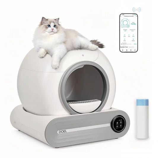 DOEL Smart Self Cleaning Litter Box Via App Control