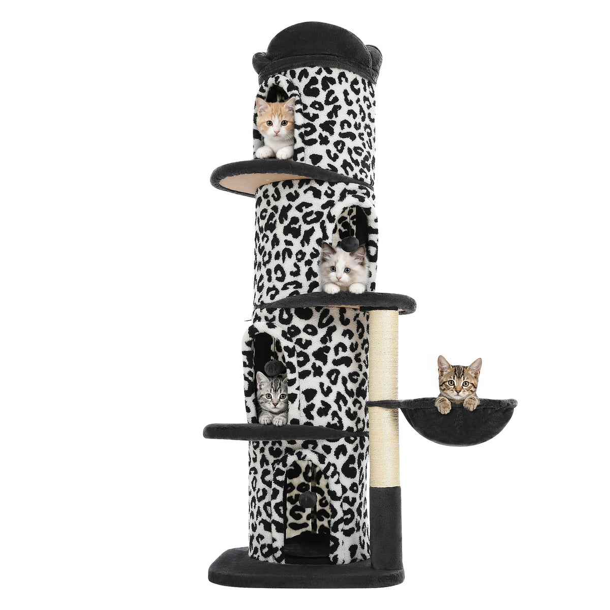 P Cat Tree With Spacious Condos Scratching Posts Cozy Beds