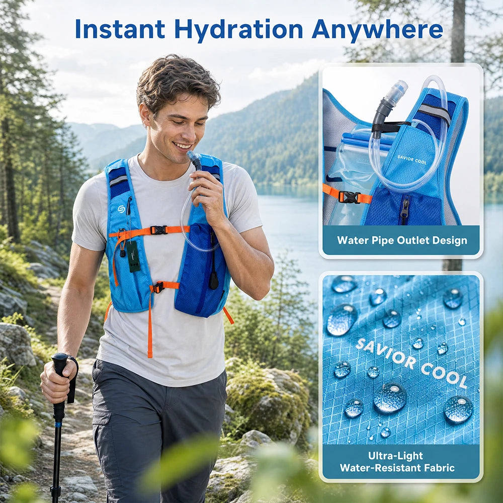 Cooling Tactical Vest With Constant Temperature Control And Water Bladder