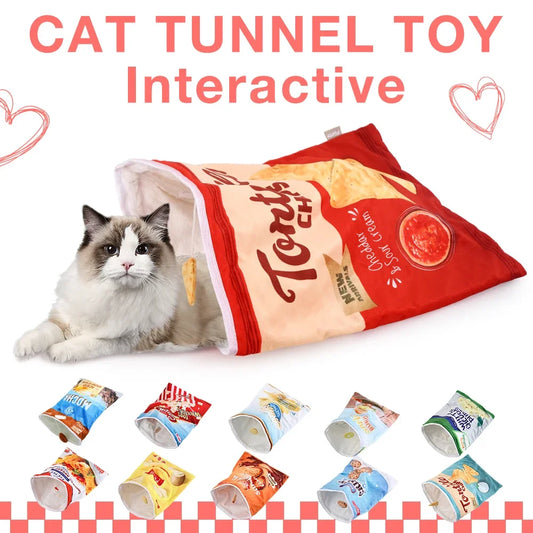 Collapsible Cloth Cat Tunnel Interactive Pet Digging Toy