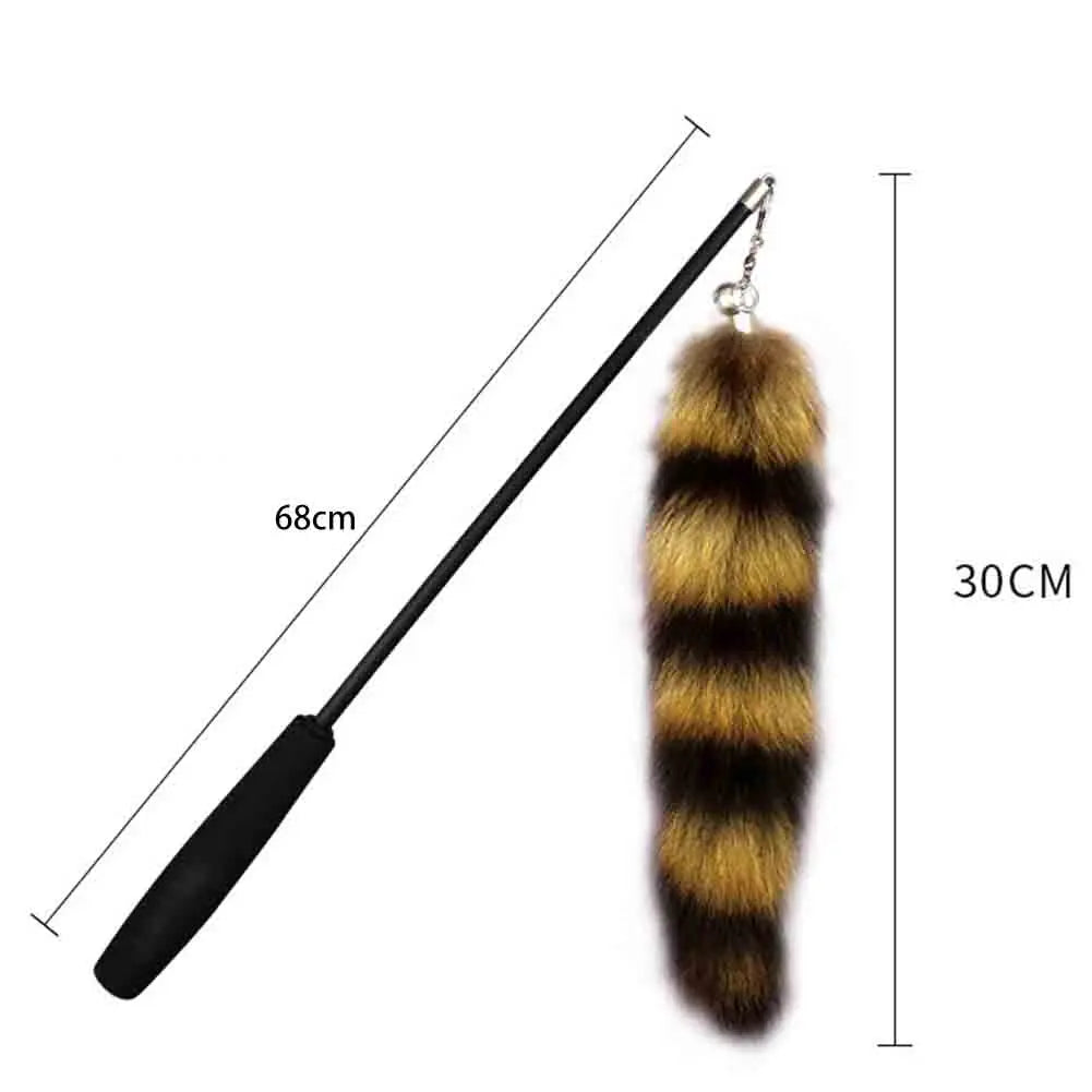 Shunmaii Telescopic Feather Cat Teaser Wand Interactive Toy for Play
