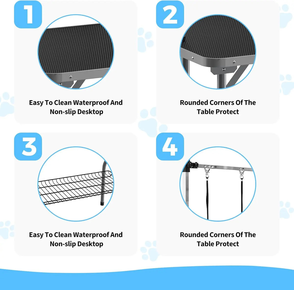 Heavy Duty Foldable Dog Grooming Table For Professional Use