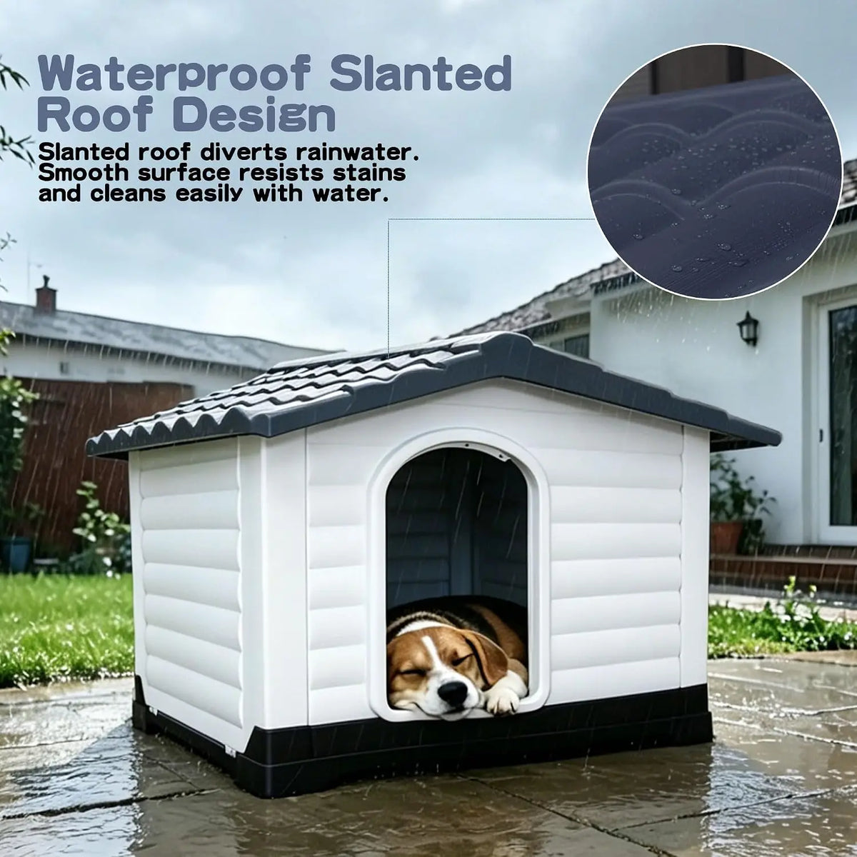 Twister Ck Two Door Elevated Waterproof Indoor Outdoor Dog House