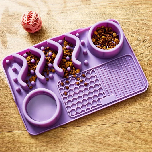 Professional Silicone Slow Feeder Pet Dining Bowl Mat