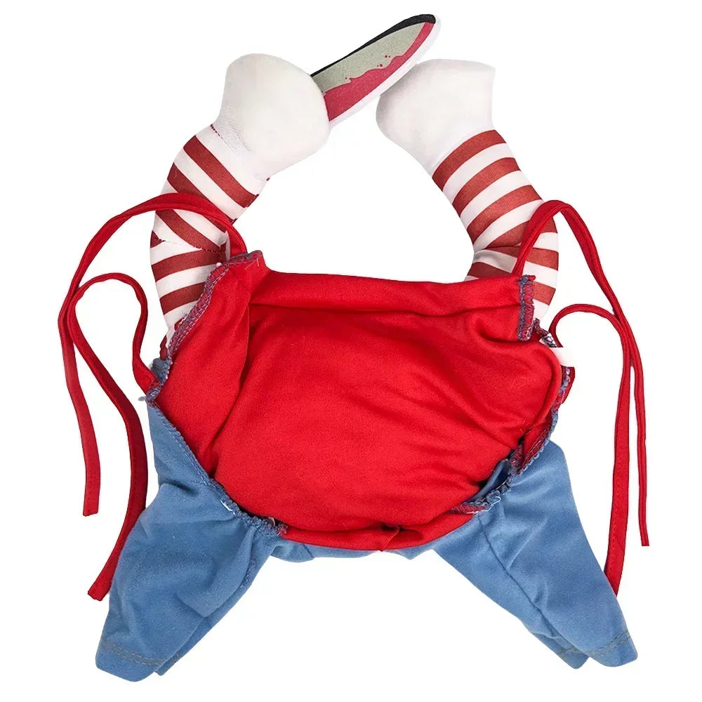 Halloween Chucky 3D Upright Dog Cat Costume Cosplay Outfit