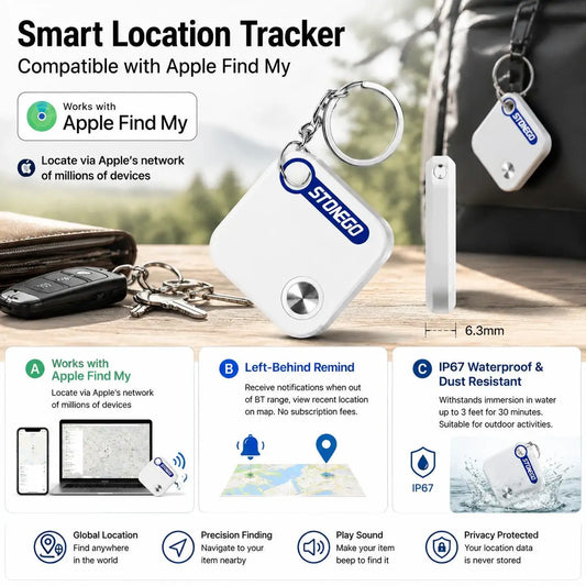 STONEGO Bluetooth Item Tracker for Keys, Pets, Bags and Luggage