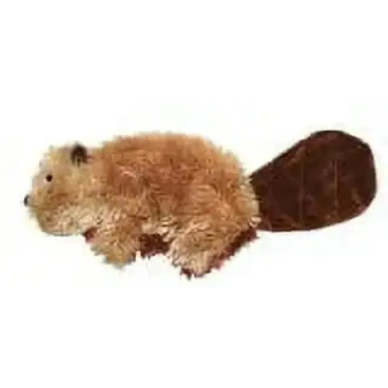 Plush Fleece Beaver Dog Toy Featuring Reliable Inner Squeaker