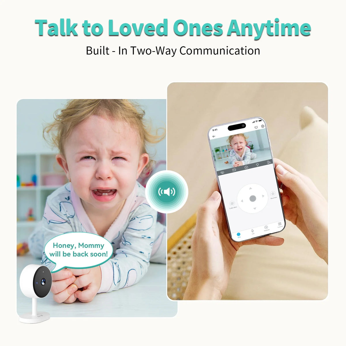 ALAGA 3MP Indoor Security Camera With Smart Tracking And Alerts