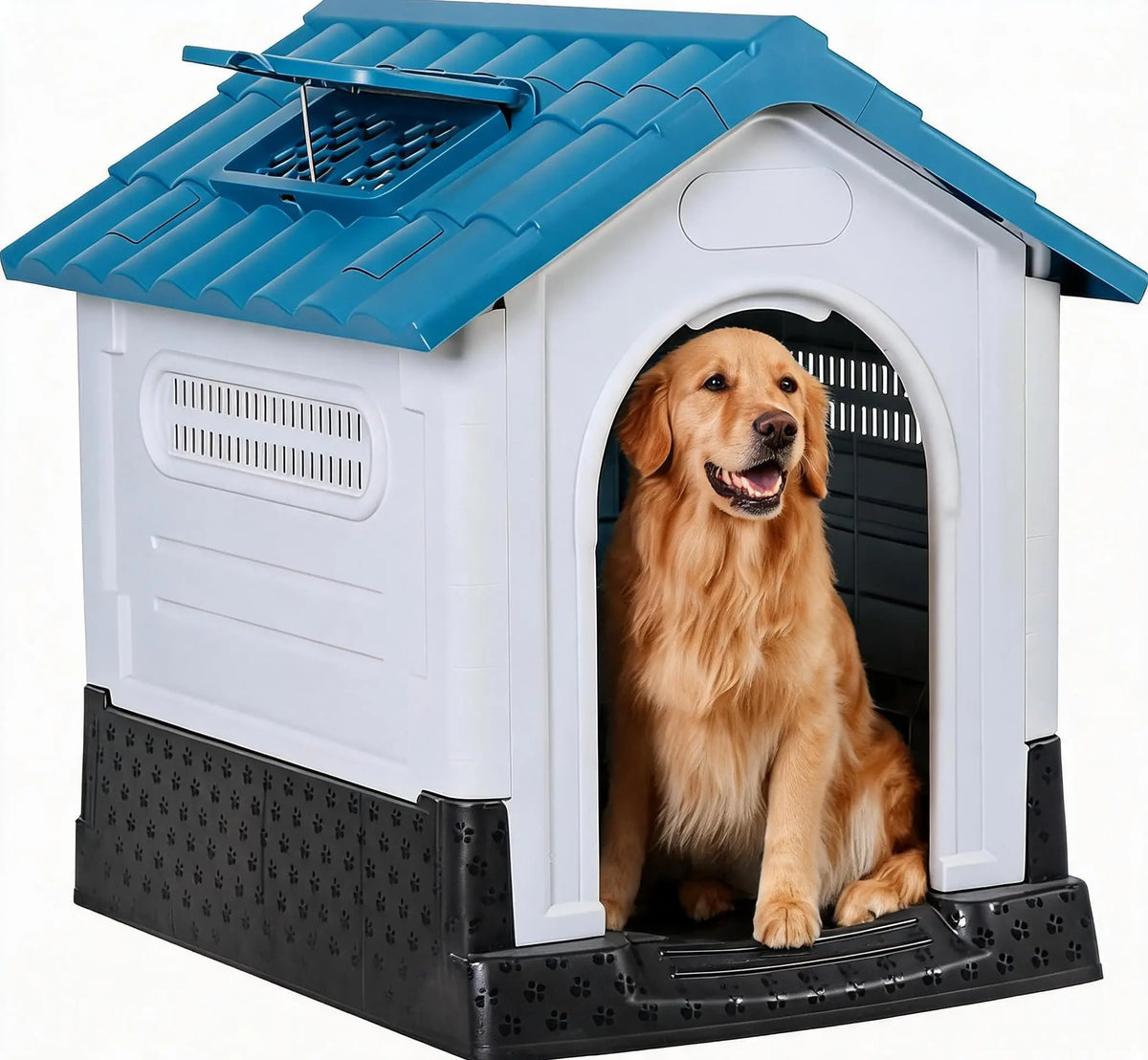 Twister Ck Two Door Elevated Waterproof Indoor Outdoor Dog House