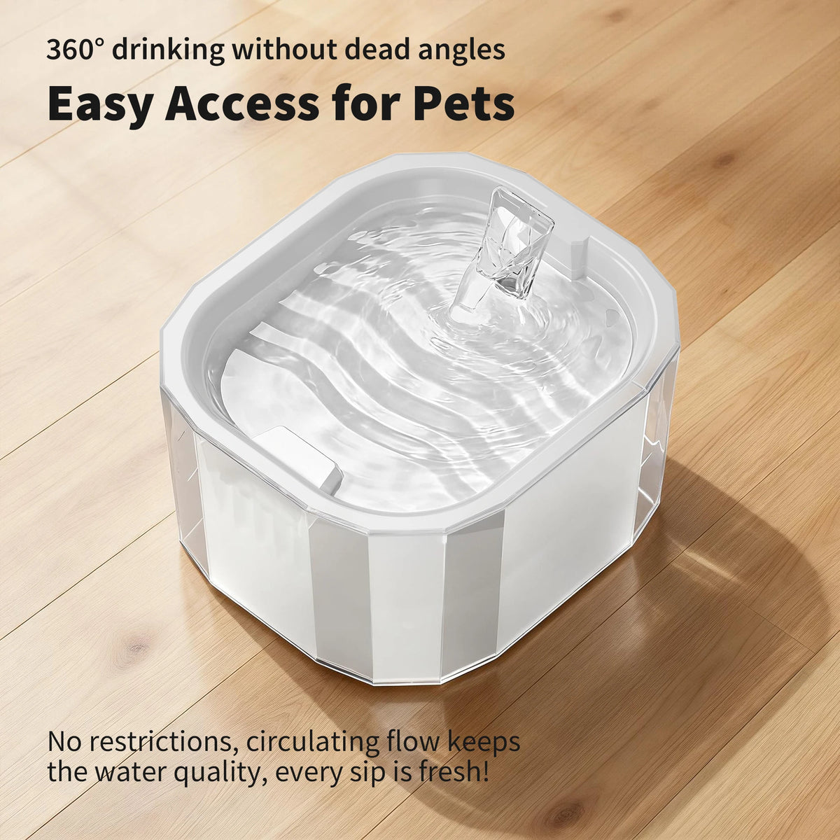 2-in-1 Smart Cat Water Fountain And Feeder With Silent Pump