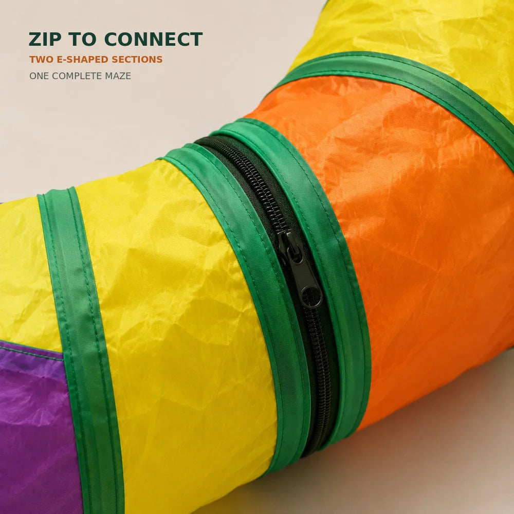 Zoe Connectable Foldable Cat Tunnel Maze Interactive Playset