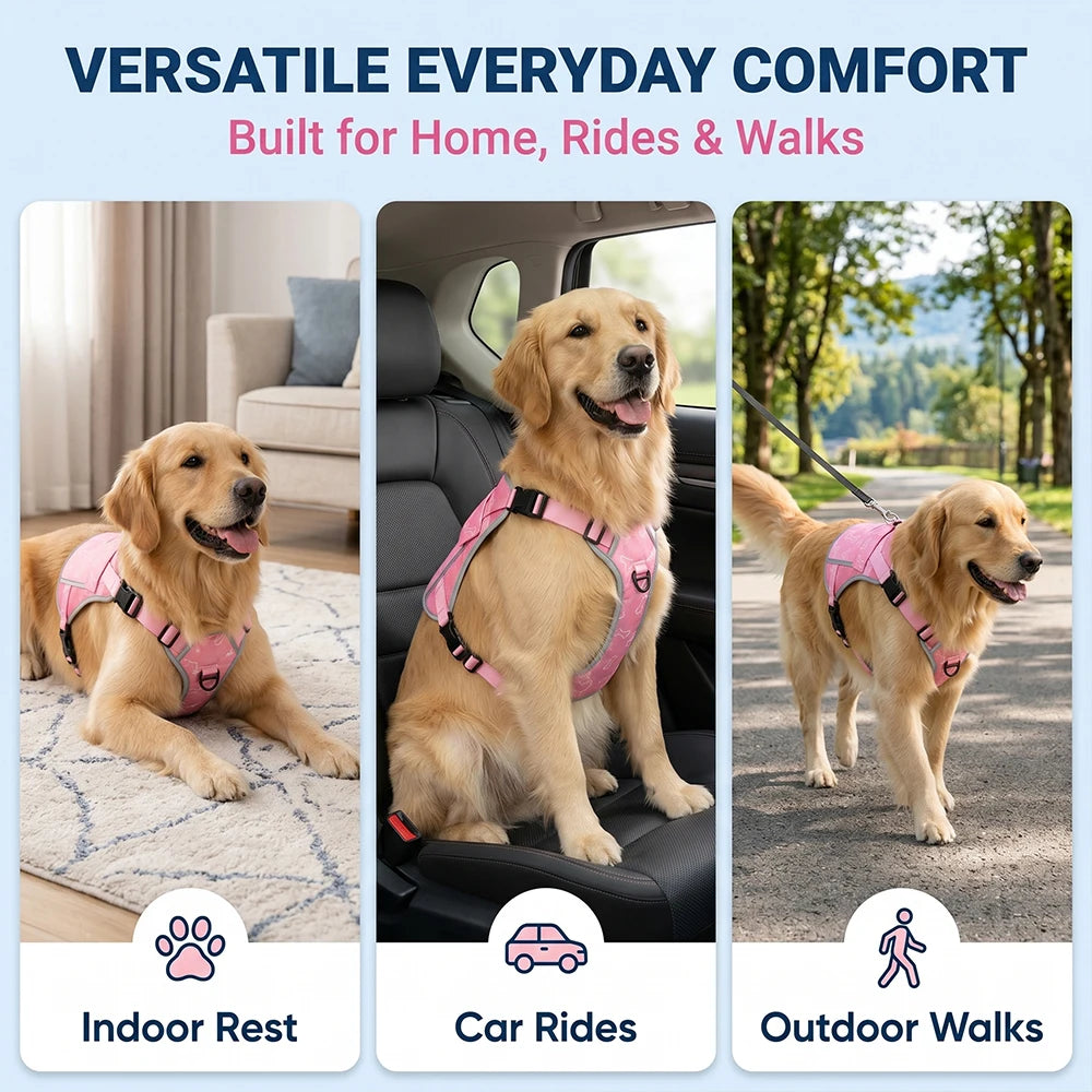 Pet Cooling Vest With Replaceable Cooling Packs For All Breeds