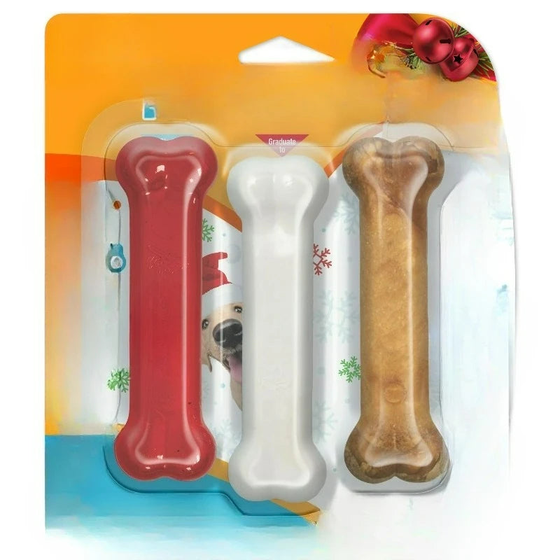 Nylon Puppy Chew Toy Starter Kit With Chicken Bacon Flavor