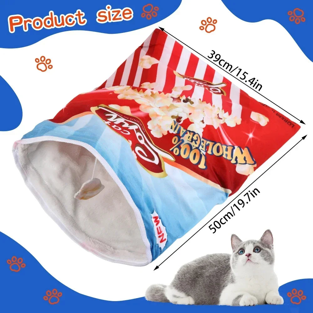 Collapsible Cloth Cat Tunnel Interactive Pet Digging Toy