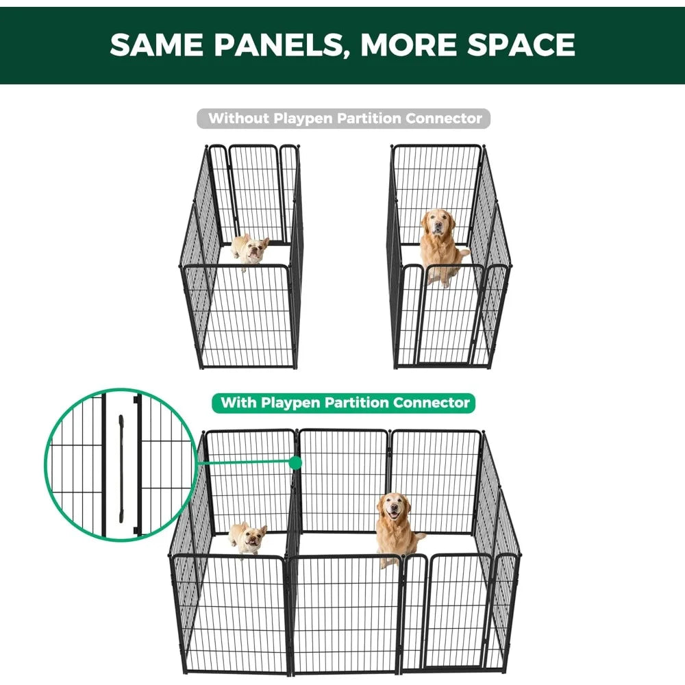 Indoor Dog Playpen With Safe Expandable Heavy Duty Design