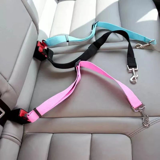 Pet Car Seat Belt Safety Harness Lead Clip For Dogs and Cats