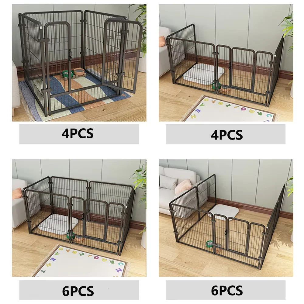 Heavy Duty Foldable Stainless Steel Pet Exercise Kennel Playpen