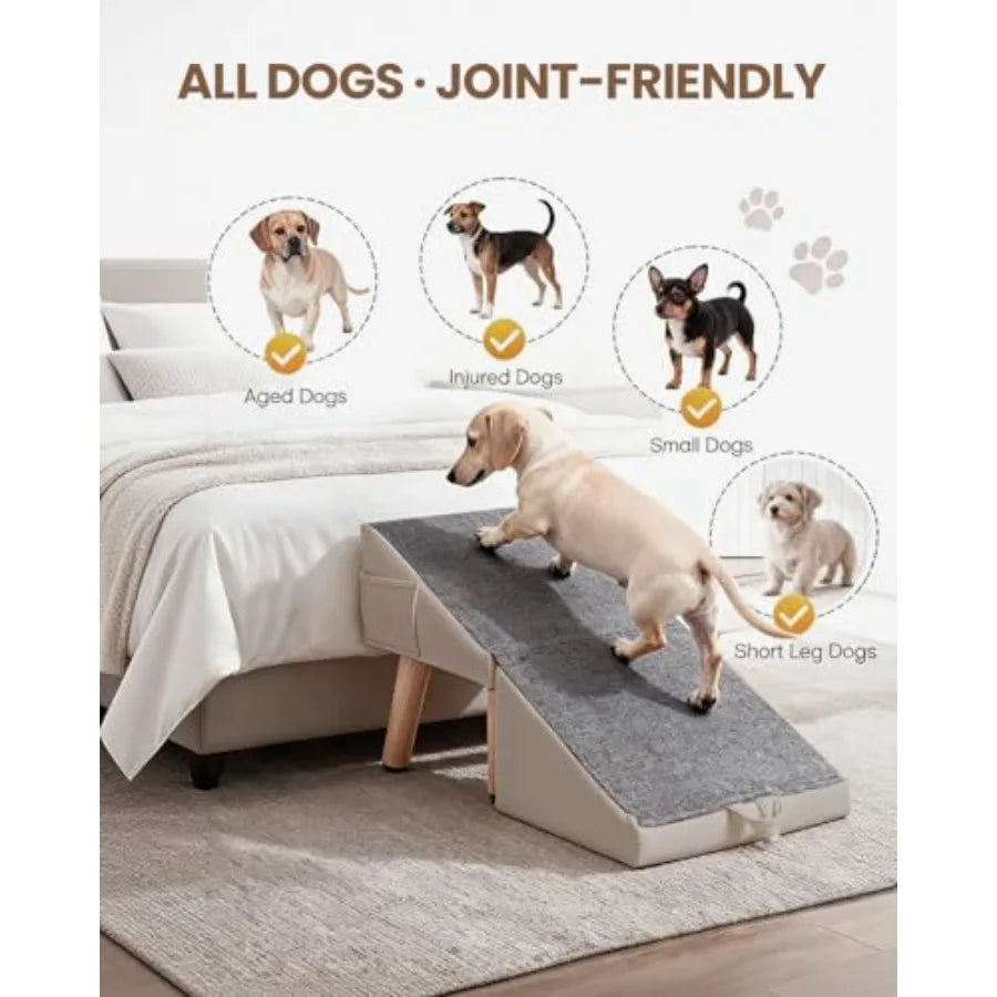 SHXI Foldable Pet Ramp For Beds And Couches With Gentle Slope