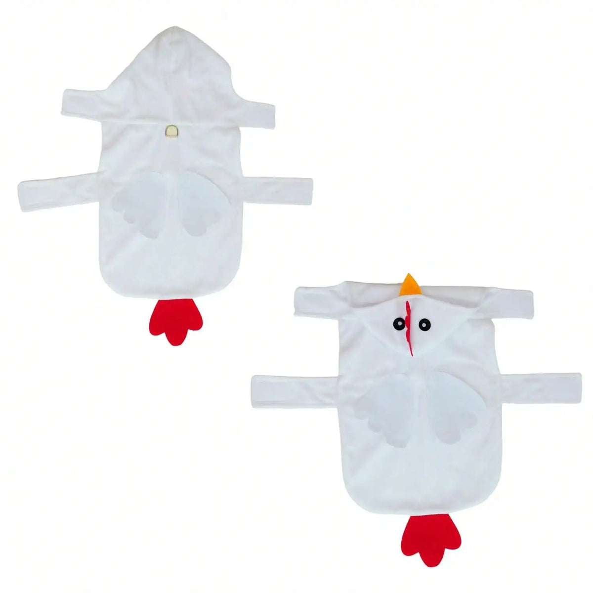 Premium Dog Chicken Costume Halloween Pet Outfit With Bow