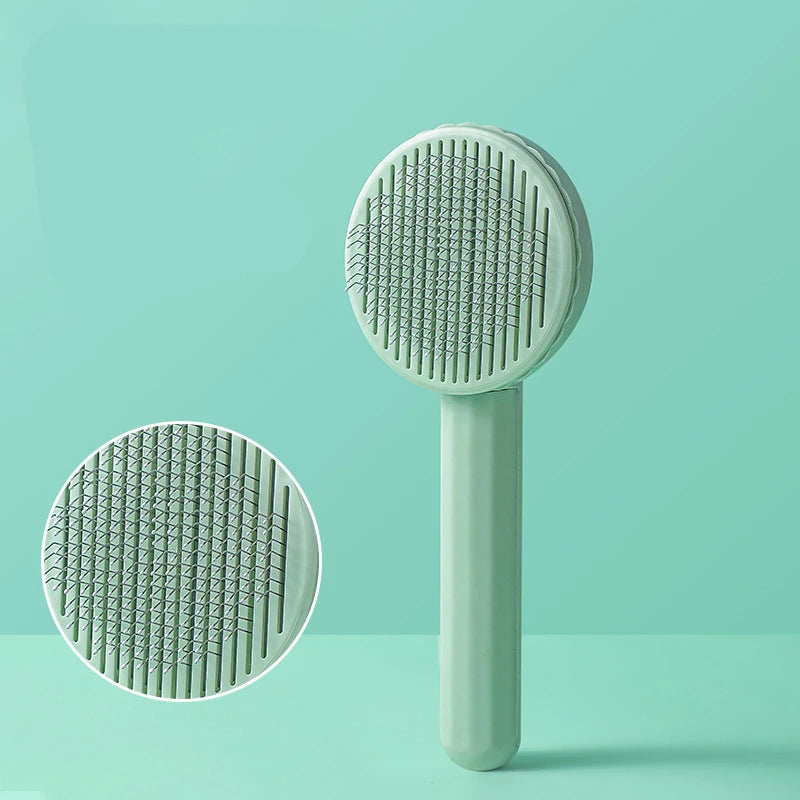 Self Cleaning Pet Hair Removal Slicker Brush For Cats