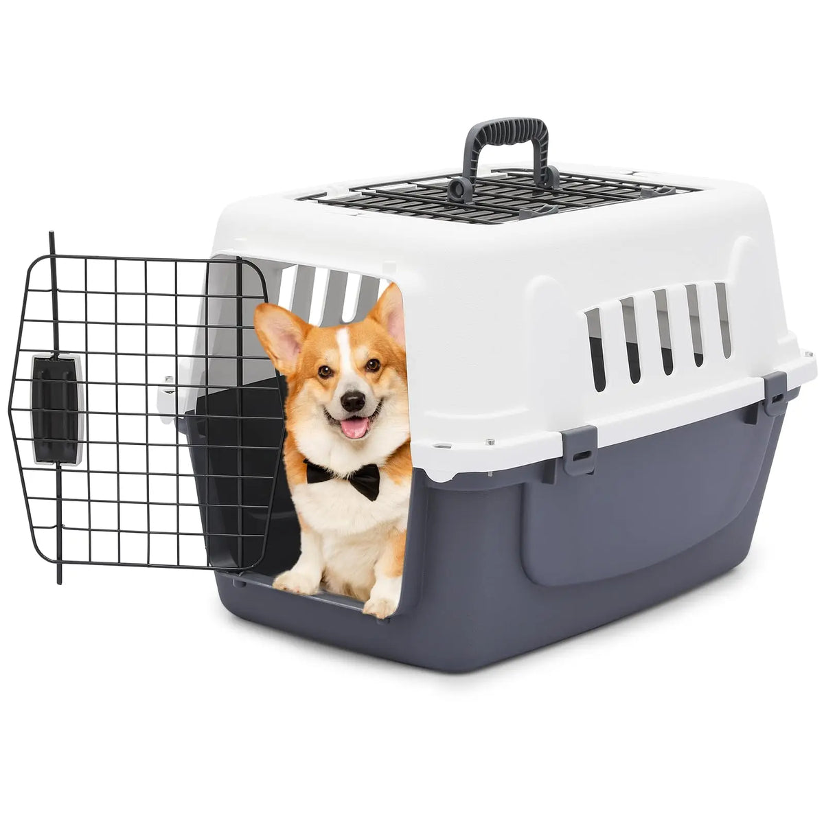 Athena Collection Hard-Sided Pet Travel Carrier With Two-Door Access