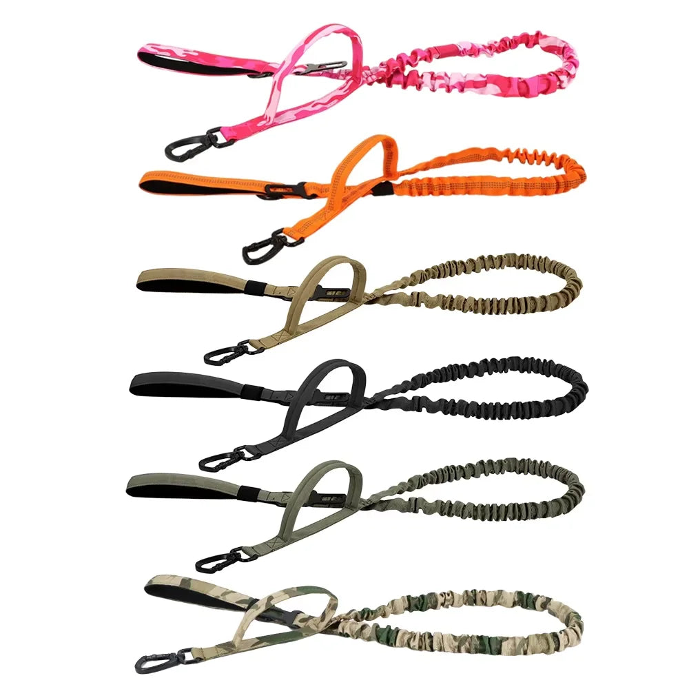 Petravel Adjustable Quick Release Double Handle Nylon Dog Leash