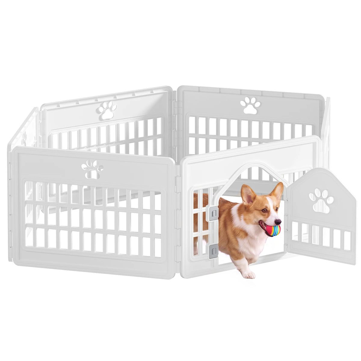 Jhk Expandable Dog Playpen Portable Durable Pet Fence Indoor Outdoor