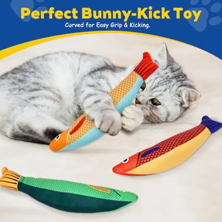 Interactive Catnip Chew Toys With Rattle Sound for Indoor Cats