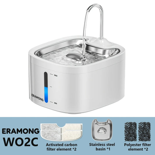 Automatic Stainless Steel Pet Water Dispenser With Tray