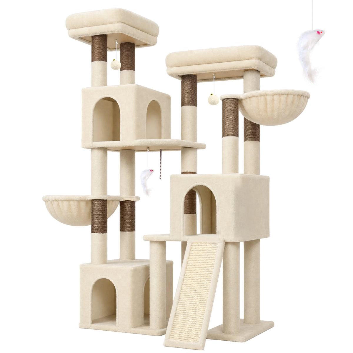 Globlazer Multi Level Cat Scratching Tower With Sisal Posts