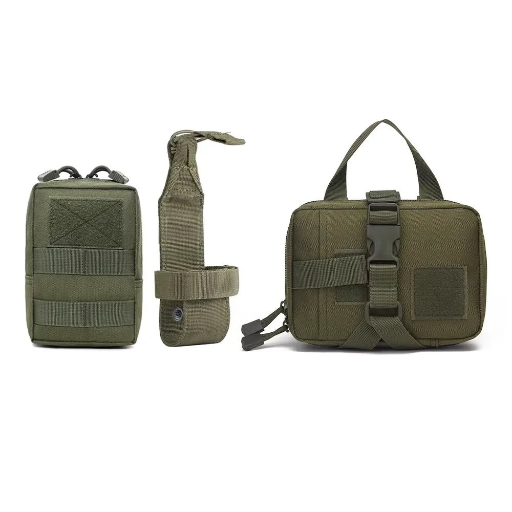 Petavel Nylon Tactical Dog Molle Pouches Harness Set