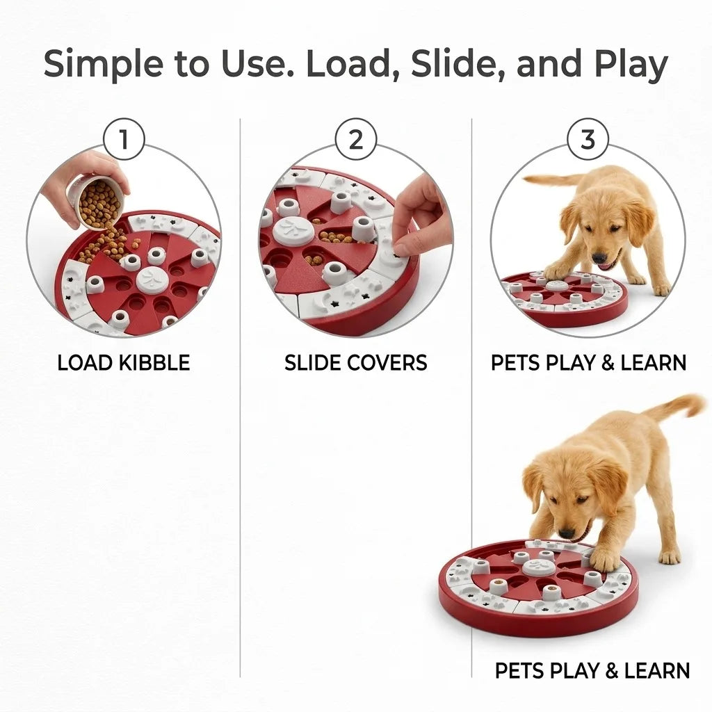 Interactive Pet Puzzle Treat Dispenser For Mental Stimulation