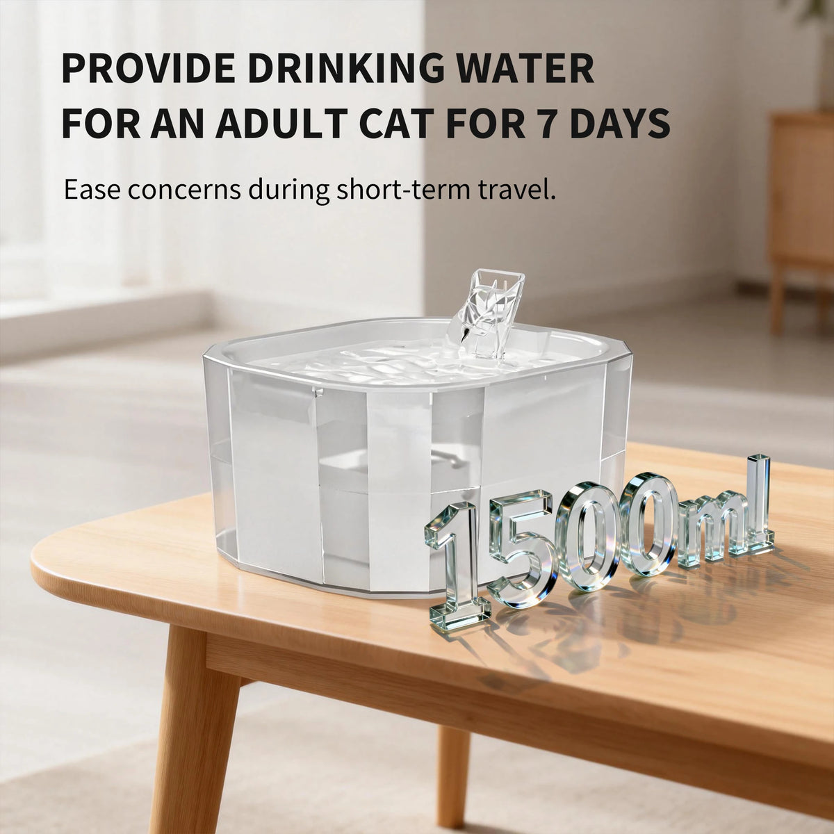 2-in-1 Smart Cat Water Fountain And Feeder With Silent Pump